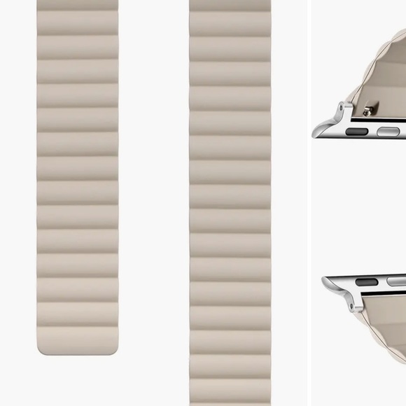 NIB The Posh Tech Beige Smartwatch Apple Watch Band - Picture 4 of 5